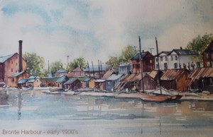 Getting ready for the Art in the Park Show Aug 5 - reminiscing about Bronte's History.